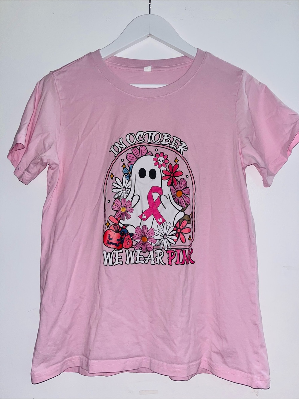 Pink 'In October We Wear Pink' Graphic Tee